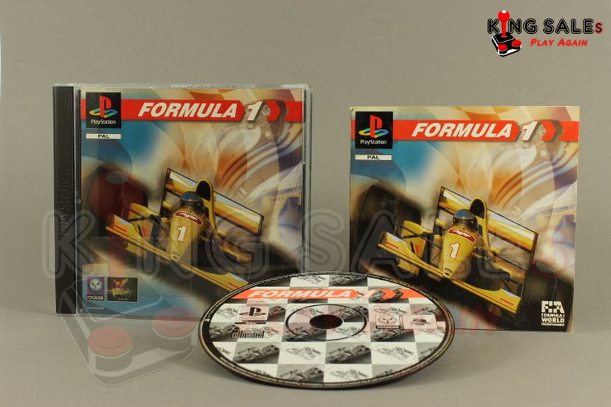 PlayStation Videospiel Formel One Hülle mit Anleitung und Disc