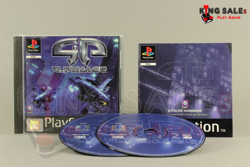 PlayStation Videospiel G-Police Hülle mit Anleitung und Disc