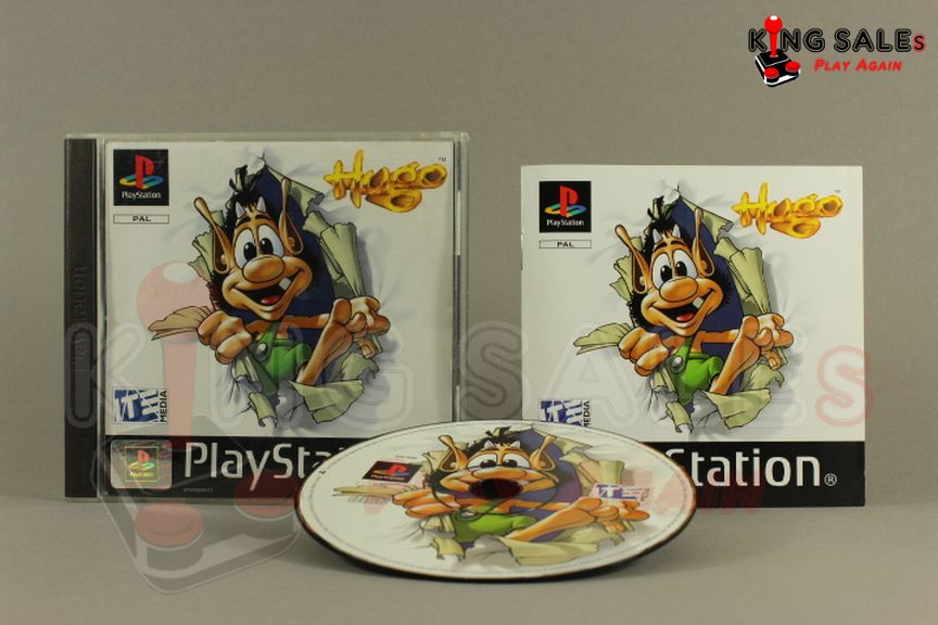 PlayStation Videospiel Hugo Hülle mit Anleitung und Disc
