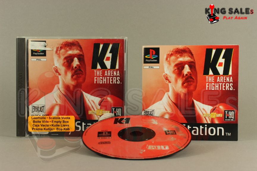 PlayStation Videospiel K-1 Arena Fighter Hülle mit Anleitung und Disc