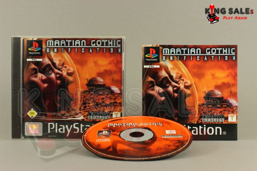 PlayStation Videospiel MArtian Gothic Unification Hülle mit Anleitung und Disc