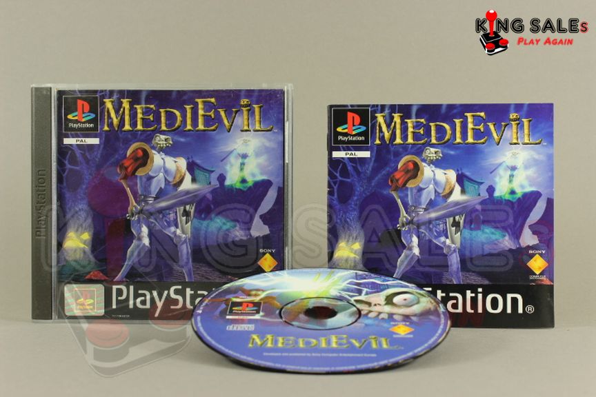 PlayStation Videospiel MEdiEvil Hülle mit Anleitung und Disc