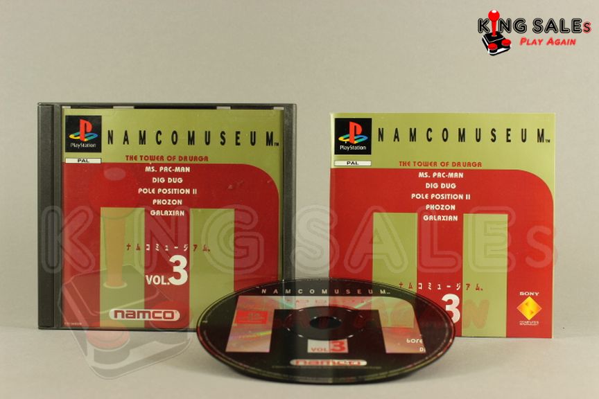 PlayStation Videospiel Namco Museum Vol. 3 Hülle mit Anleitung und Disc