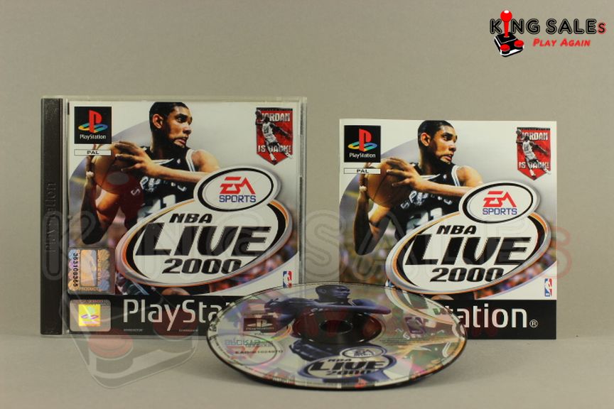 PlayStation Videospiel NBA Live 2000 Hülle mit Anleitung und Disc