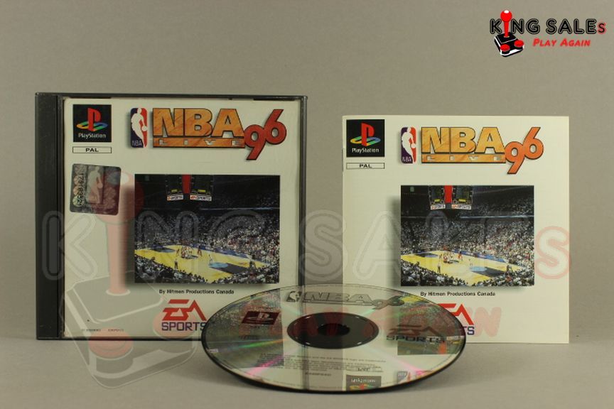 PlayStation Videospiel NBA Live 96 Hülle mit Anleitung und Disc