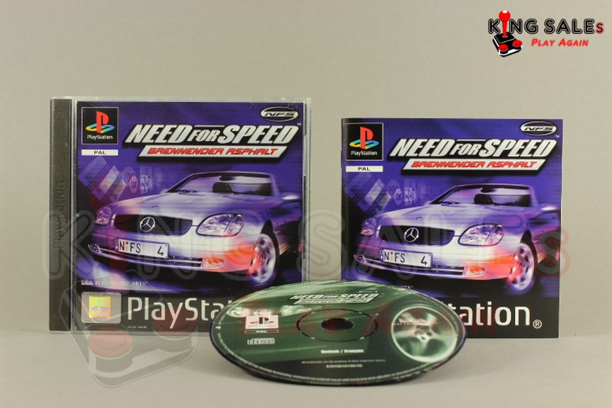 PlayStation Videospiel Need for Speed Brennender Asphalt Hülle mit Anleitung und Disc