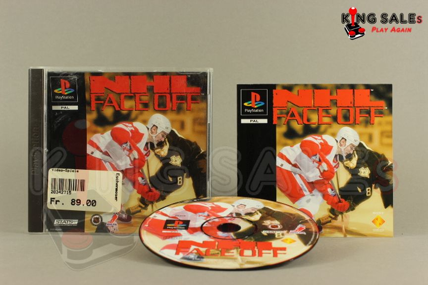 PlayStation Videospiel NHL FaceOff Hülle mit Anleitung und Disc