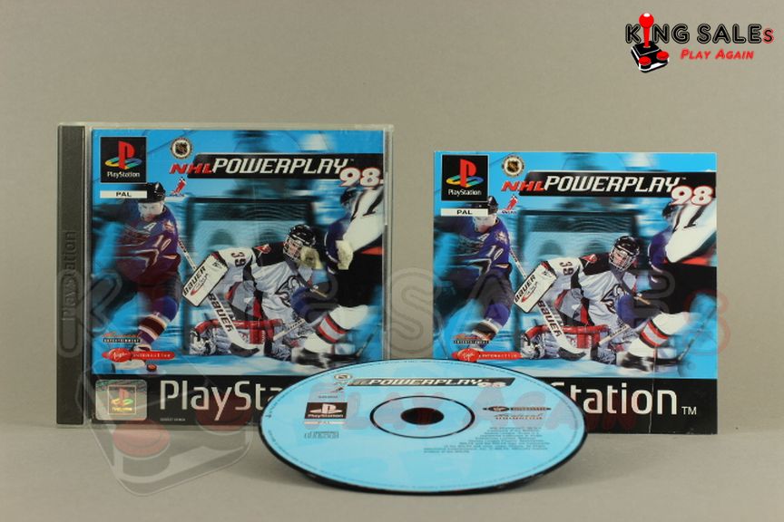 PlayStation Videospiel NHL Powerplay 98 Hülle mit Anleitung und Disc