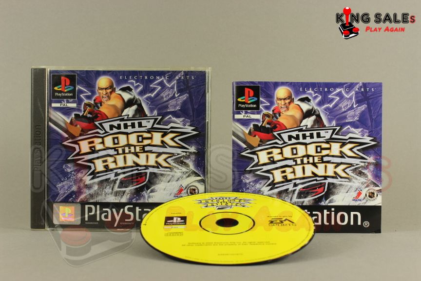PlayStation Videospiel NHL Rock the Rink Hülle mit Anleitung und Disc