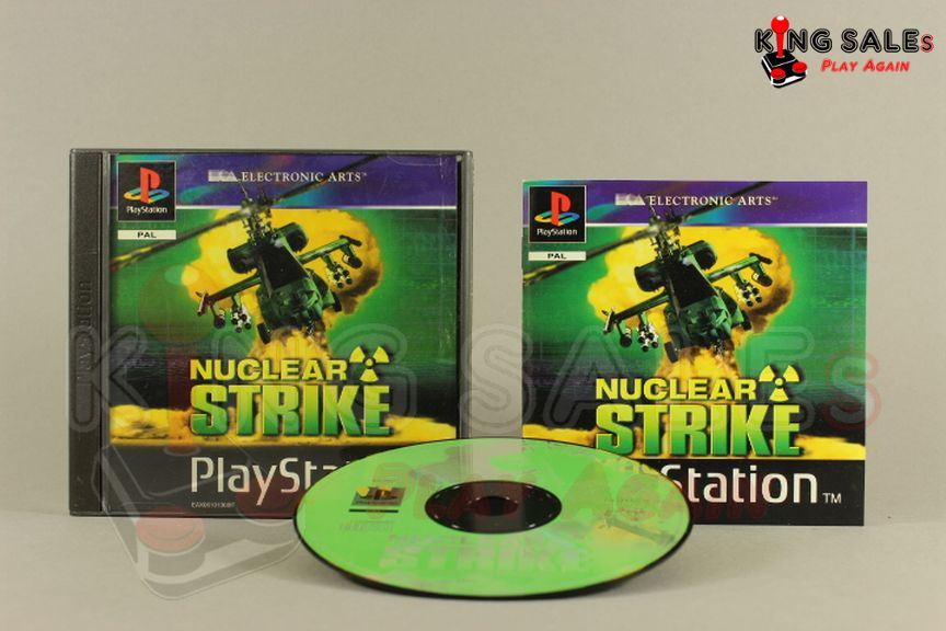 PlayStation Videospiel Nuclear Strike Hülle mit Anleitung und Disc