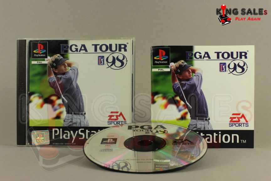 PlayStation Videospiel PGA Tour 98 Hülle mit Anleitung und Disc