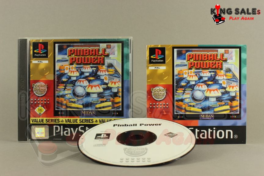 PlayStation Videospiel Pinball Power Hülle mit Anleitung und Disc