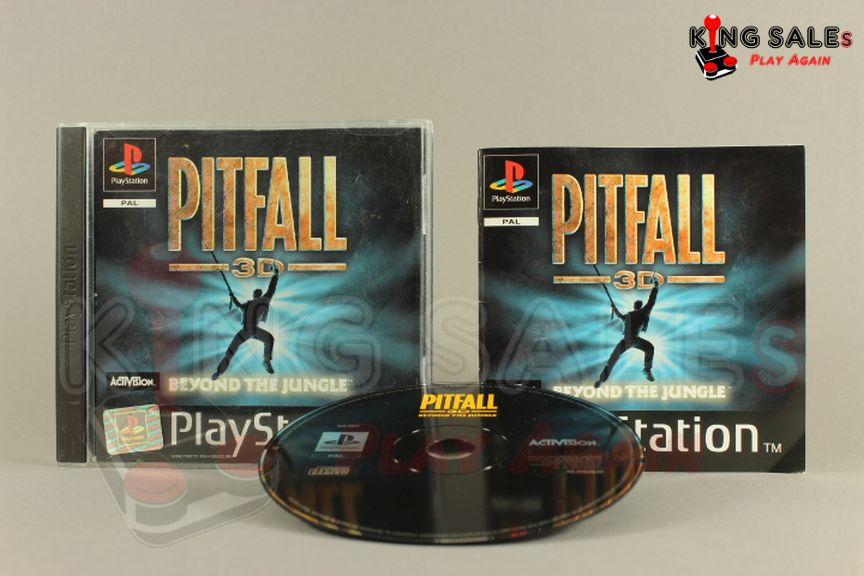 PlayStation Videospiel Pitfall 3D Hülle mit Anleitung und Disc