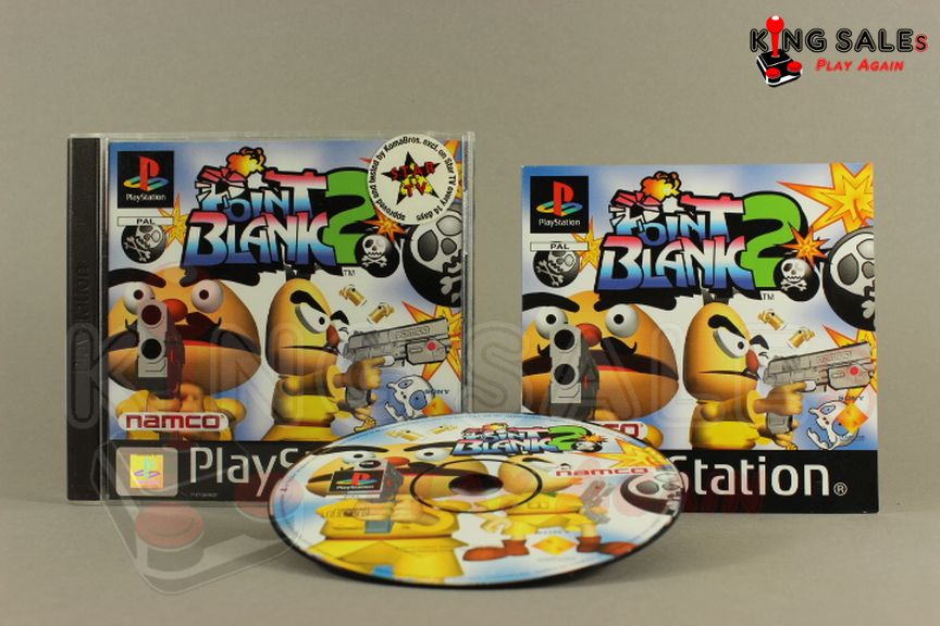 PlayStation Videospiel Point Blank 2 Hülle mit Anleitung und Disc