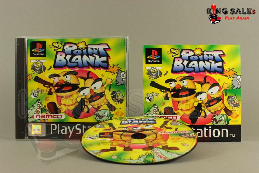 PlayStation Videospiel Point Blank Hülle mit Anleitung und Disc