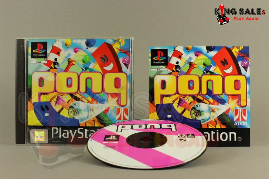 PlayStation Videospiel Pong Hülle mit Anleitung und Disc
