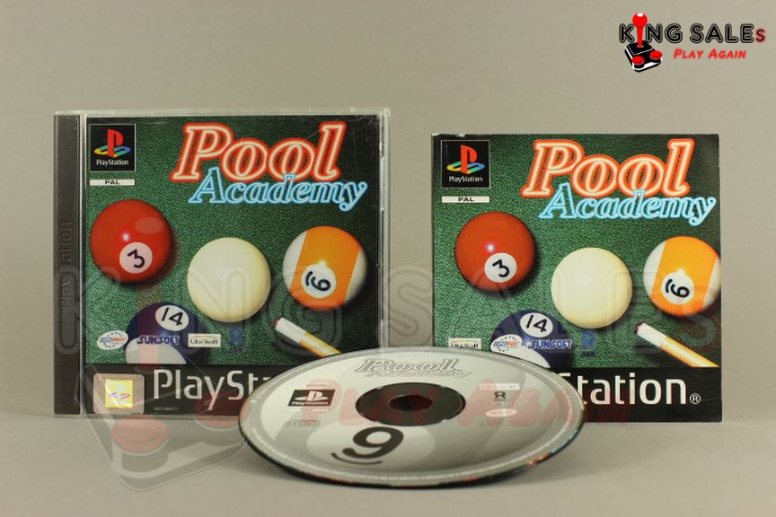 PlayStation Videospiel Pool Academy Hülle mit Anleitung und Disc