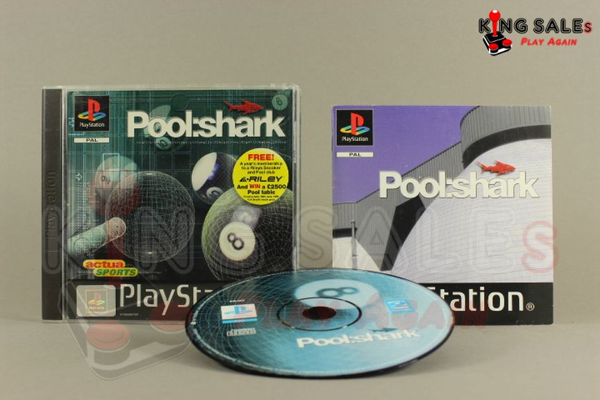 PlayStation Videospiel Pool Shark Hülle mit Anleitung und Disc