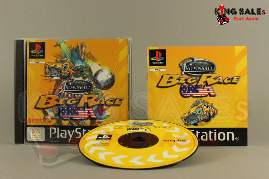 PlayStation Videospiel Pro Pinball USA Hülle mit Anleitung und Disc