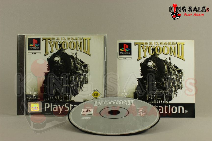 PlayStation Videospiel Railroad Tycoon Hülle mit Anleitung und Disc