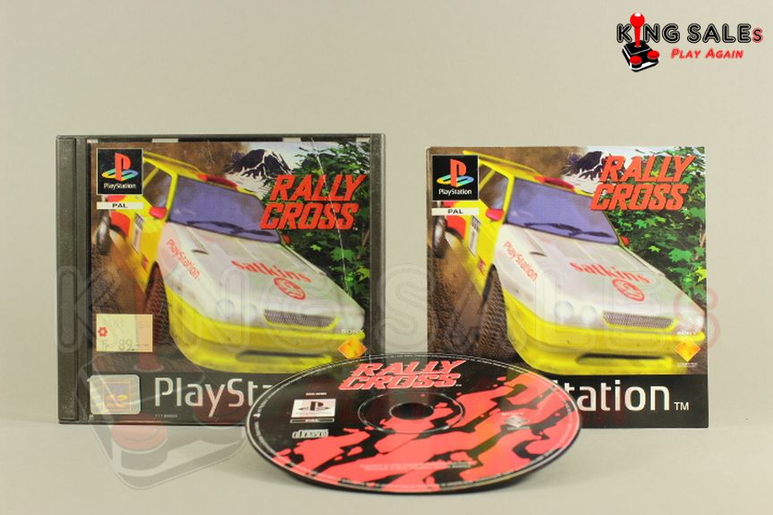 PlayStation Videospiel Rally Cross Hülle mit Anleitung und Disc