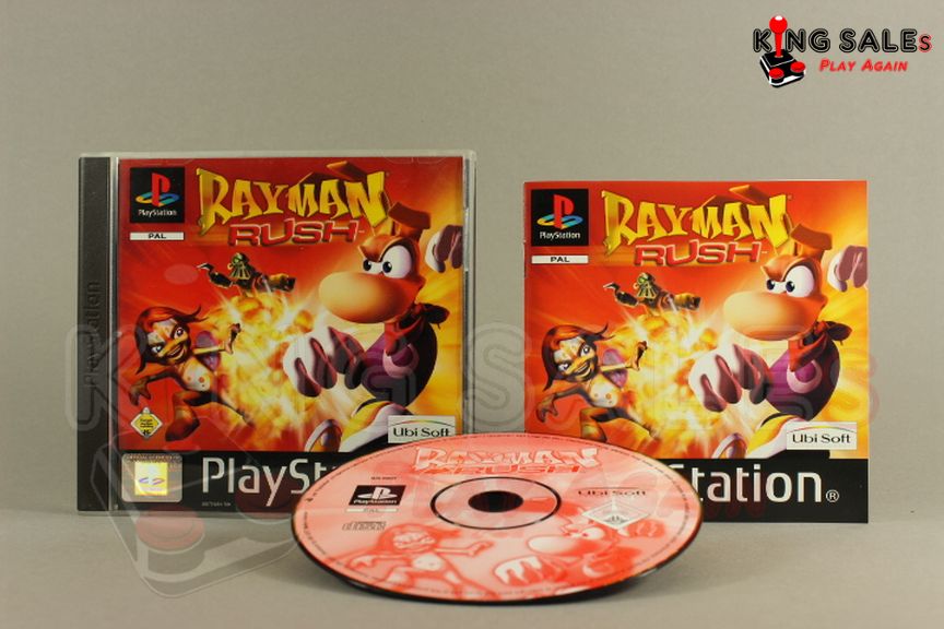 PlayStation Videospiel Rayman Rush Hülle mit Anleitung und Disc