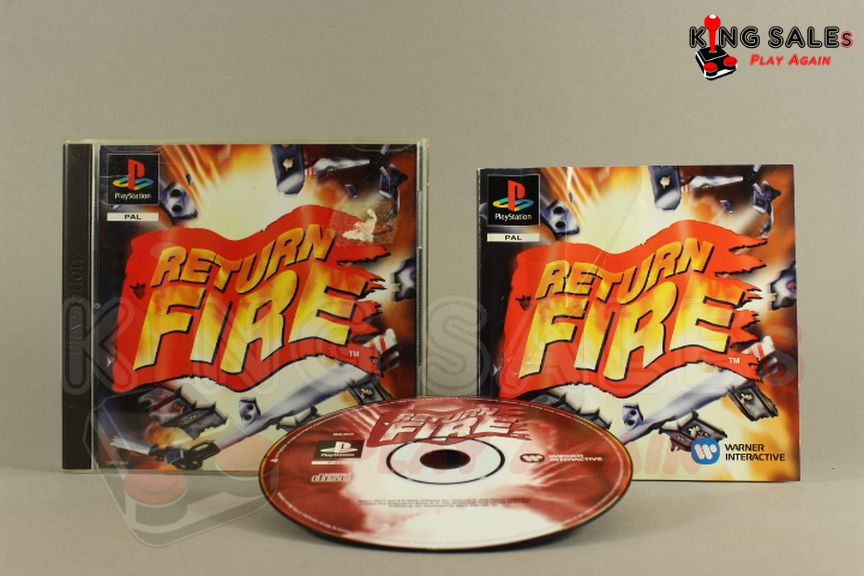 PlayStation Videospiel Return Fire Hülle mit Anleitung und Disc