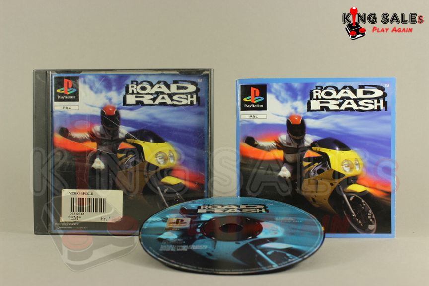 PlayStation Videospiel Road Rash Hülle mit Anleitung und Disc