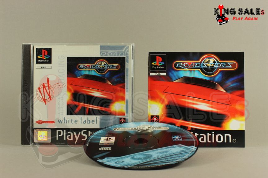 PlayStation Videospiel Roadster Hülle mit Anleitung und Disc