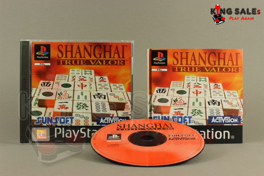 PlayStation Videospiel Shanghai True Valor Hülle mit Anleitung und Disc