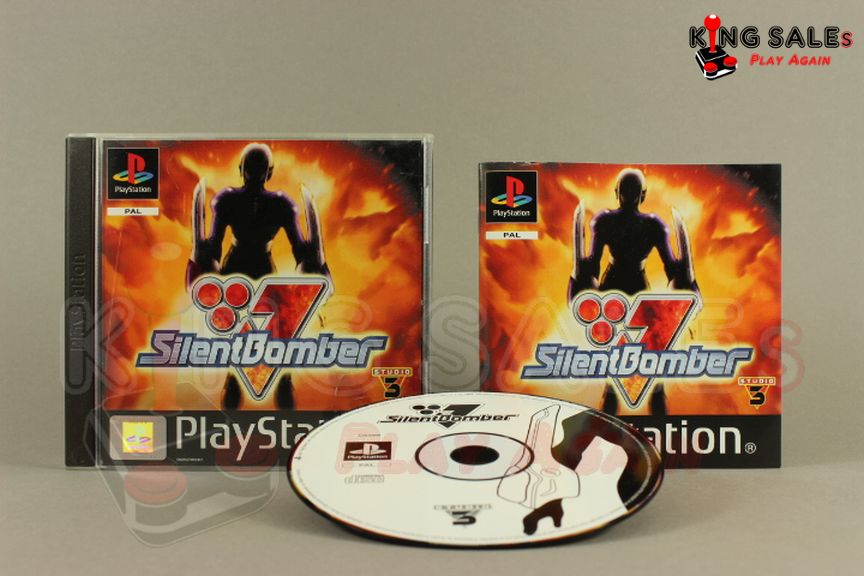 PlayStation Videospiel Silent Bomber Hülle mit Anleitung und Disc