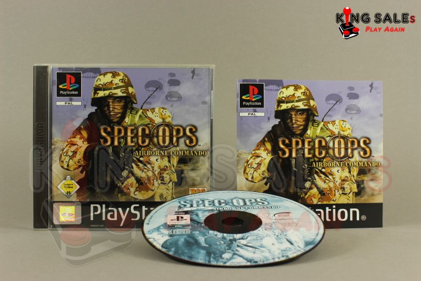 PlayStation Videospiel Spec Ops Airborne Commando Hülle mit Anleitung und Disc