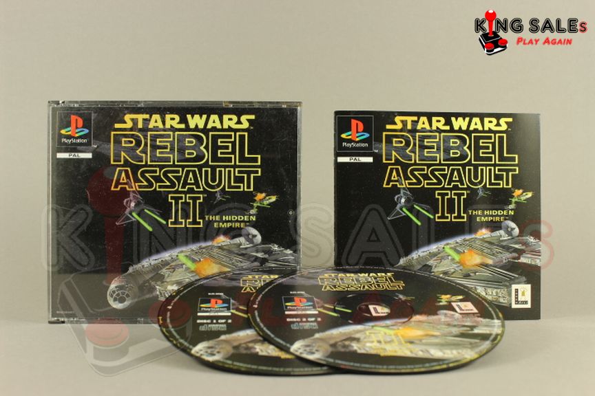 PlayStation Videospiel Star Wars Rebell Assault 2 Hülle mit Anleitung und Disc
