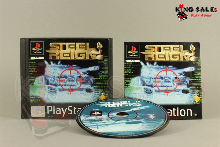 PlayStation Videospiel Steel Reign Hülle mit Anleitung und Disc