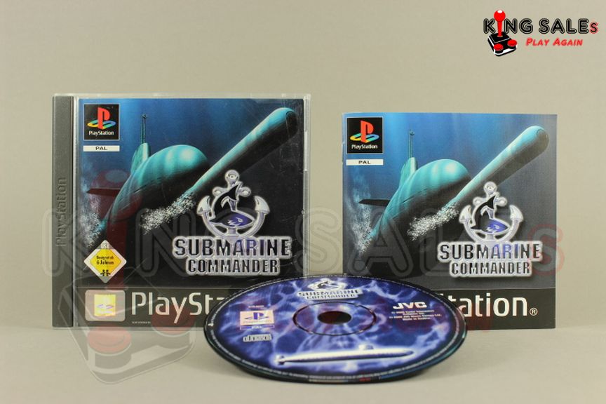 PlayStation Videospiel Submarine Commander Hülle mit Anleitung und Disc