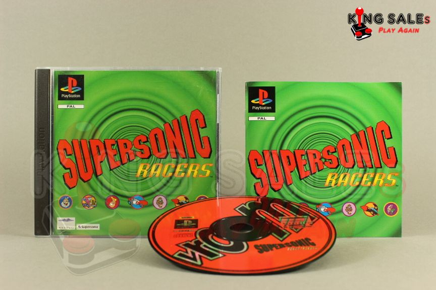 PlayStation Videospiel Supersonic Racer Hülle mit Anleitung und Disc