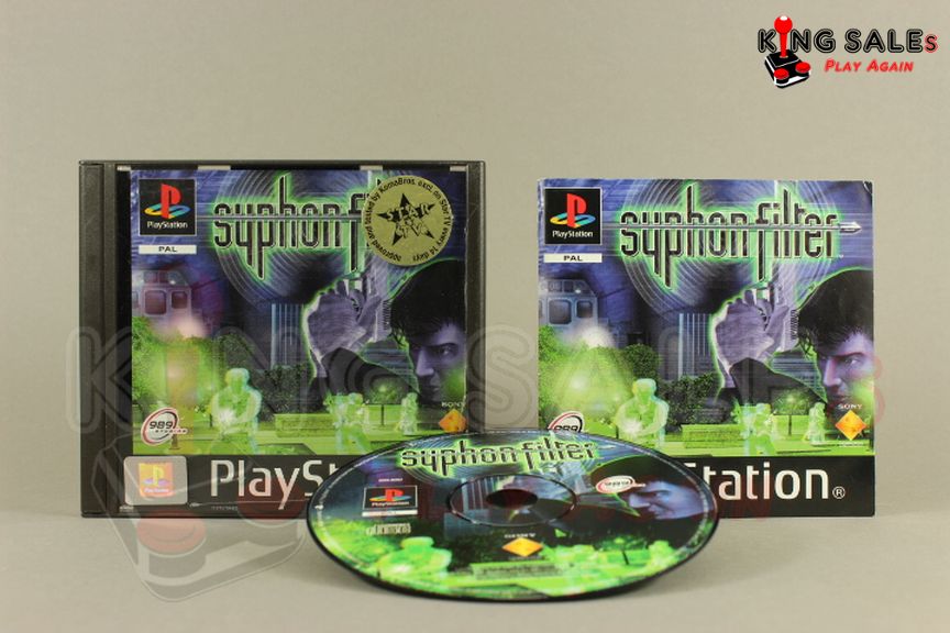 PlayStation Videospiel Syphon Filter Hülle mit Anleitung und Disc