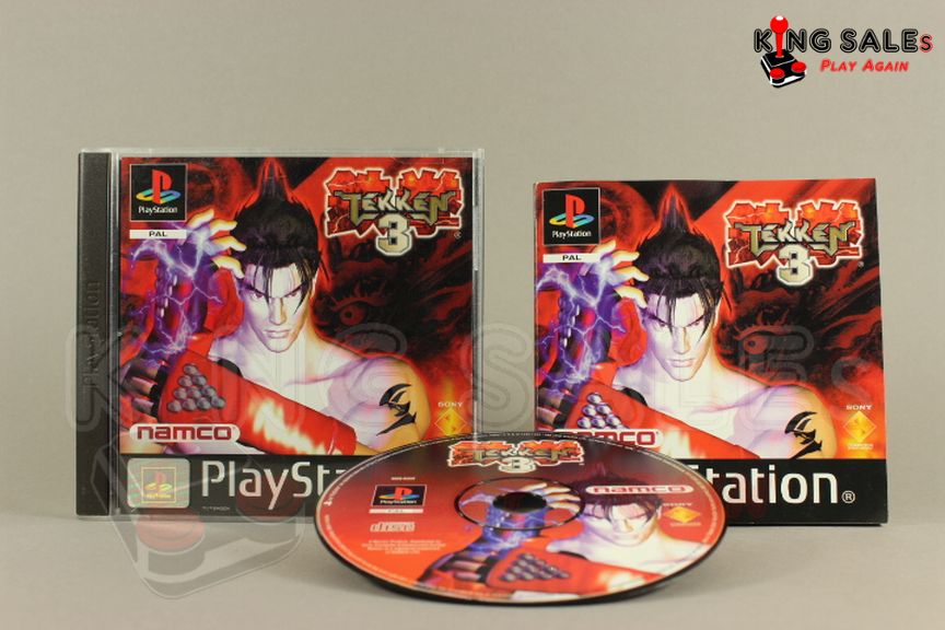 PlayStation Videospiel Tekken 3 Hülle mit Anleitung und Disc