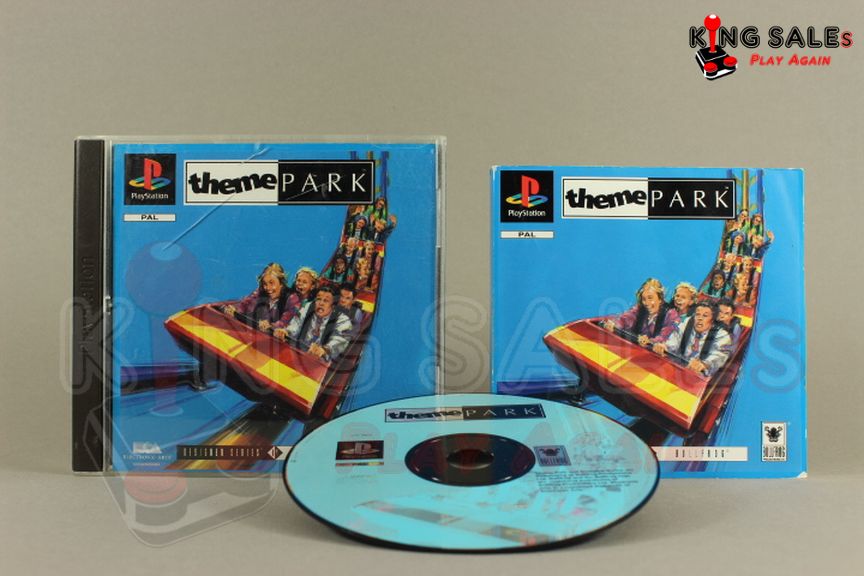 PlayStation Videospiel Theme Park Hülle mit Anleitung und Disc