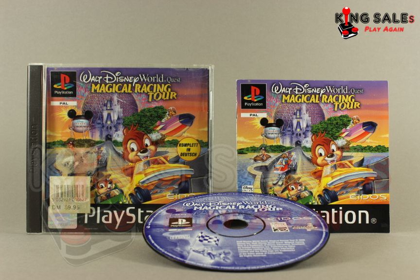 PlayStation Videospiel Walt Disney World Quest Magical Racing Tour Hülle mit Anleitung und Disc