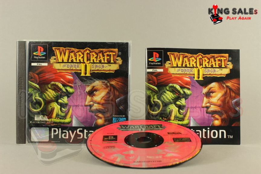 PlayStation Videospiel Warcraft 2 Hülle mit Anleitung und Disc