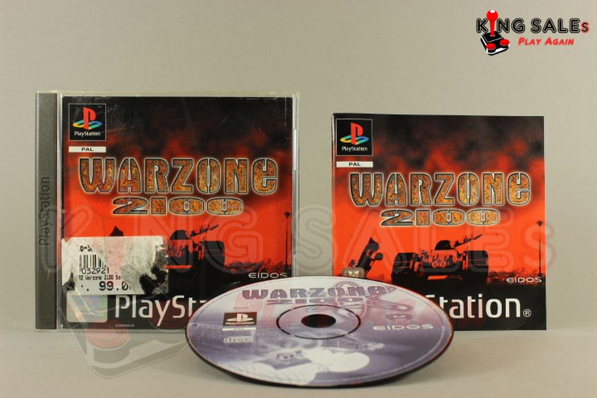 PlayStation Videospiel Warzone 2100 Hülle mit Anleitung und Disc