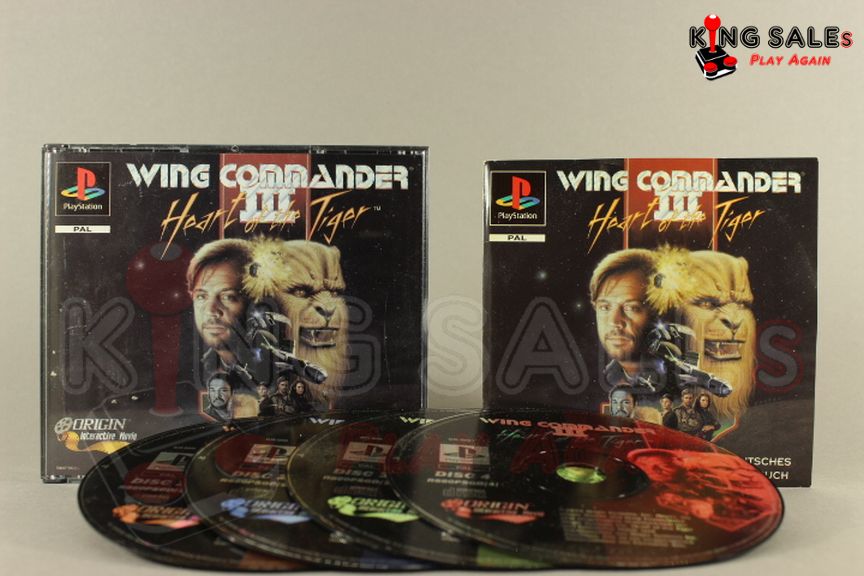 PlayStation VideospielWing Commander 3 Hülle mit Anleitung und Disc