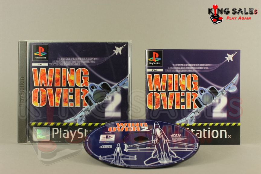 PlayStation Videospiel Wing Over 2 Hülle mit Anleitung und Disc