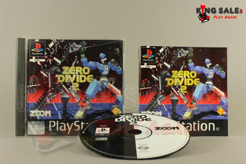 PlayStation Videospiel Zero Divide 2 Hülle mit Anleitung und Disc