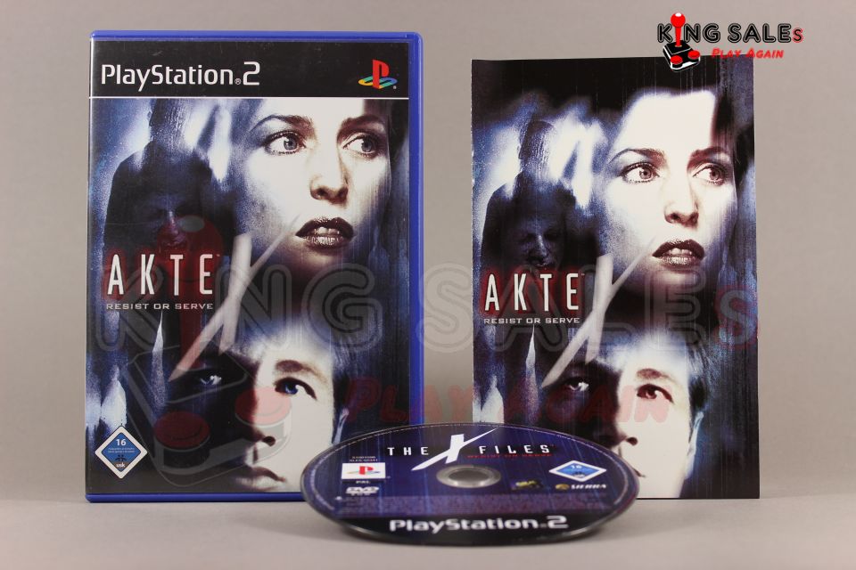 PlayStation 2 Videospiel Akte X Hülle mit Anleitung und Disc