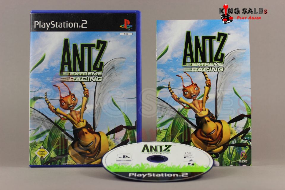 PlayStation 2 Videospiel Antz Extreme Racing Hülle mit Anleitung und Disc
