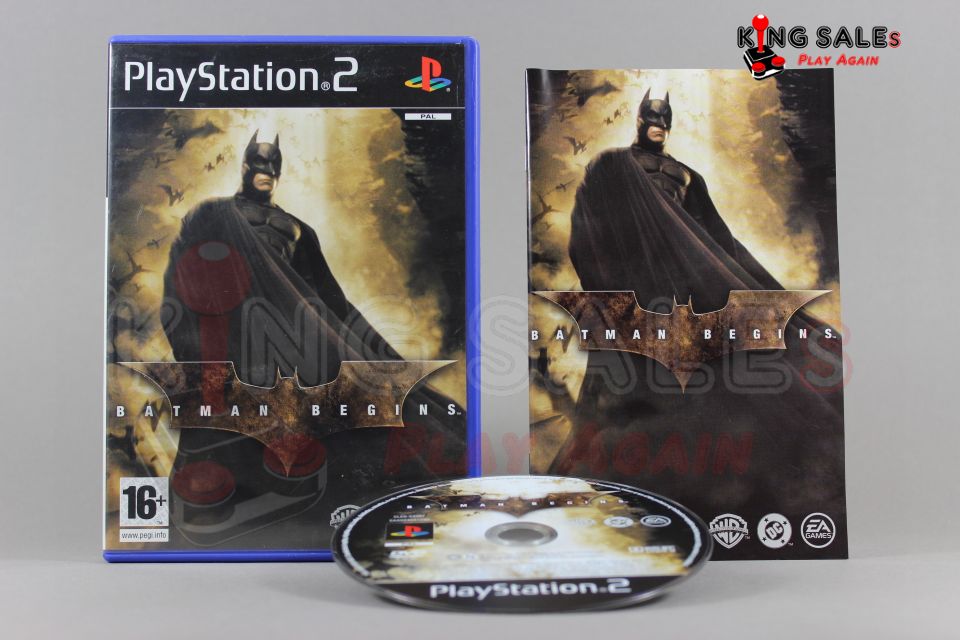 PlayStation 2 Videospiel Batman Begins Hülle mit Anleitung und Disc