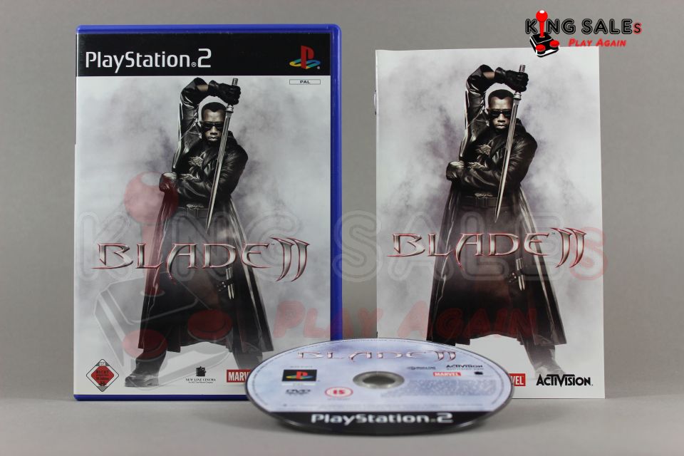 PlayStation 2 Videospiel Blade 2 Hülle mit Anleitung und Disc