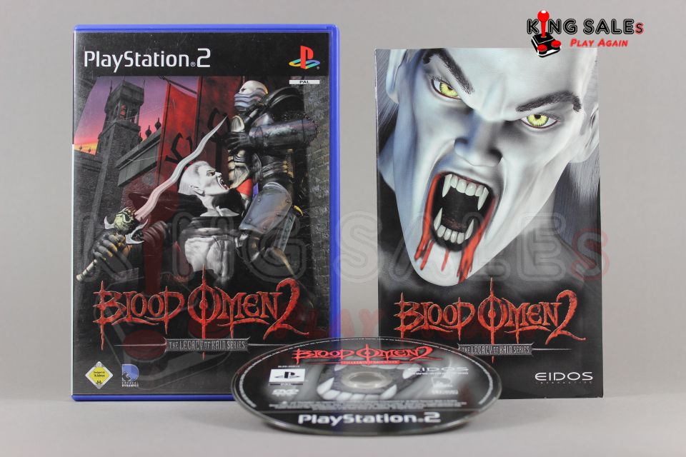 PlayStation 2 Videospiel Blood Omen 2 Hülle mit Anleitung und Disc